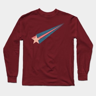 blue and orange Star fall Long Sleeve T-Shirt